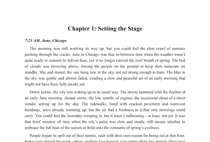 ghostwrite your fantasy, sci fi, or fiction ebook chapter by chapter